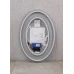 Зеркало овал LED 50x70 MIXXUS Plain MV02(MI6010) часы, с антизопотеванием