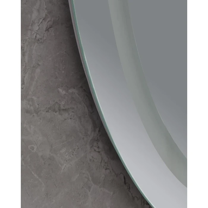 Дзеркало овал LED 50x70 MIXXUS Plain MV02(MI6010) годинник, з антизапотіванням