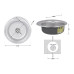 Кухонная мойка Lidz 510-D 0,8 мм Micro Decor (Lidz510DEC)