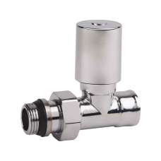 Кран радиаторный SD Forte 1/2" антипротечкой прямой хром SF237W15