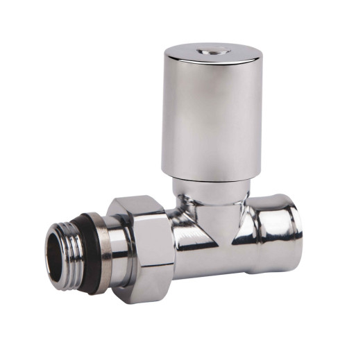 Кран радиаторный SD Forte 1/2" антипротечкой прямой хром SF237W15