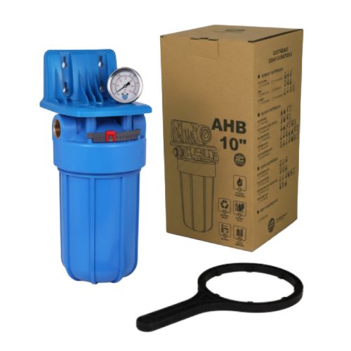 Корпус фильтра Big Blue 10" с манометром FH10B1-B-WB
