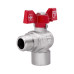 Кран шаровой SD Forte 1/2" ВН для воды угловой (бабочка) SF267W15
