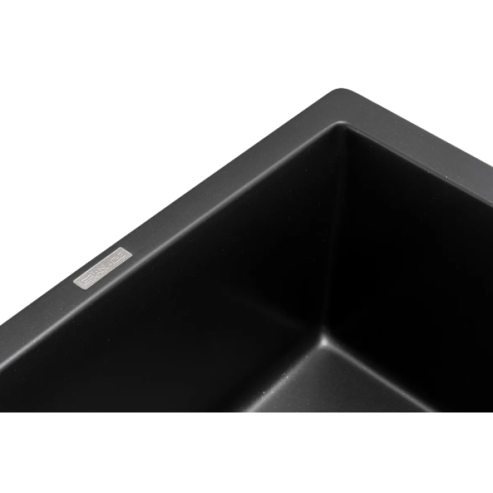 Мийка GRANADO ALICANTE 780x495x200 прямокутна black shine + сифон