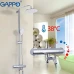 Душова система з термостатом GAPPO G2490, вилив - перемикач на лійку, хром