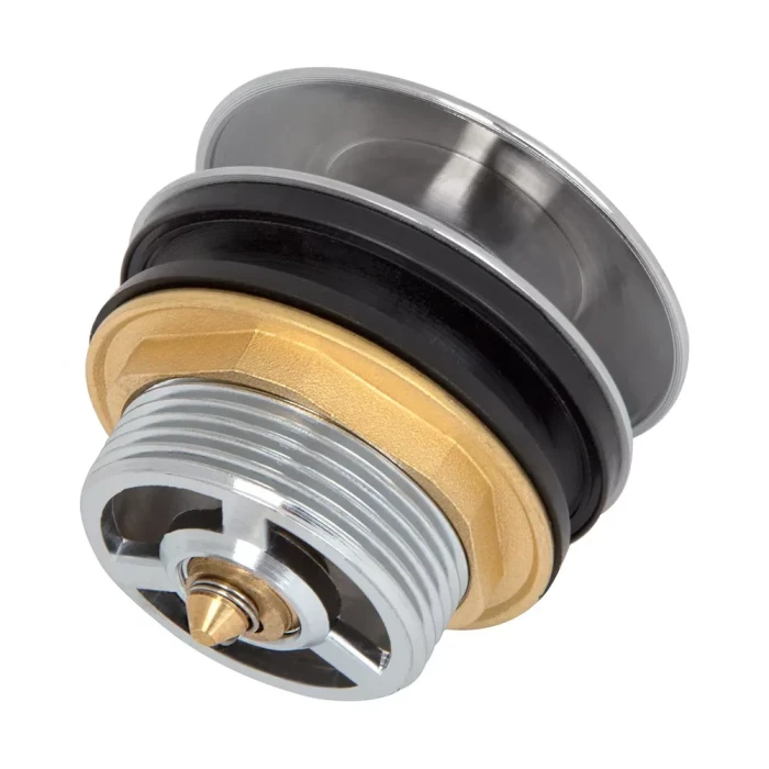 Донний клапан ITAL HF1056, автомат,  Ø70мм, 1 1/2", латунь, хром