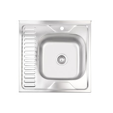Кухонная мойка Brinex 6060-R 0,6 мм Satin (BRIN6060RSAT06)