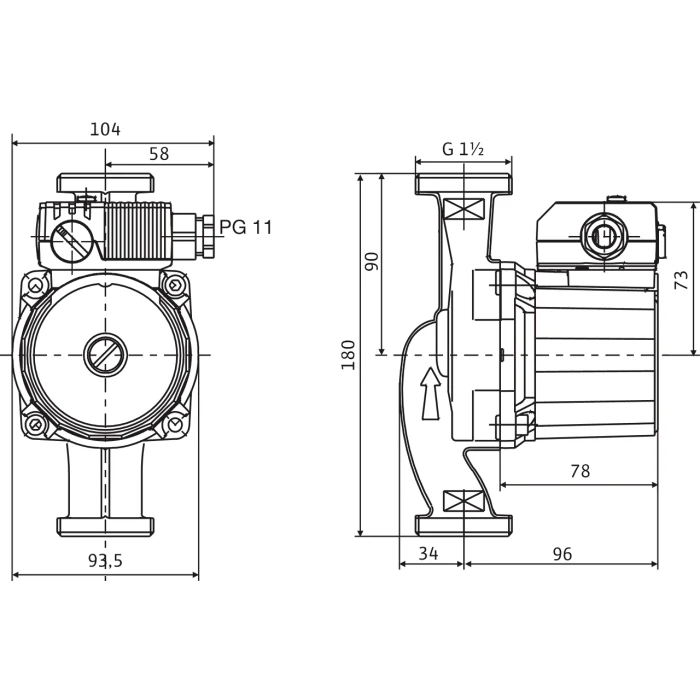 Насос  WILO  STAR RS 25/4 180