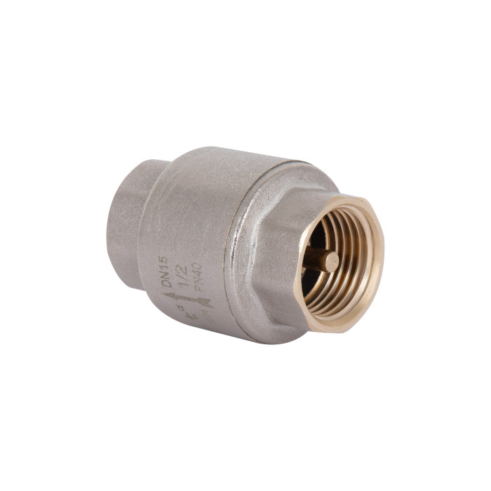 Обратный клапан Thermo Alliance Standart 1/2"ВВ с латунным штоком TAS240W15