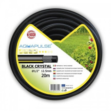Шланг для полива 20 метров AQUAPULSE Black Crystal 1/2" + Лейка в подарок