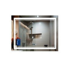 Зеркало Qtap Cardinal 1000х700 с LED-подсветкой Touch, с антизапотеванием, с диммером, регулятор температуры  цвета (3000-6500K) QT0478C10070