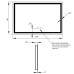 Зеркало Qtap Mideya 900х700 с LED-подсветкой Touch, с антизапотеванием, с диммером QT2078NCF9070W
