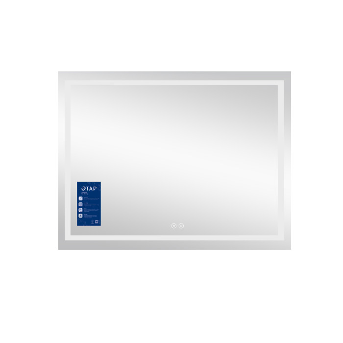 Зеркало Qtap Mideya 900х700 с LED-подсветкой Touch, с антизапотеванием, с диммером QT2078NCF9070W Зеркало Qtap Mideya 900х700 с LED-подсветкой Touch, с антизапотеванием, с диммером QT2078NCF9070W