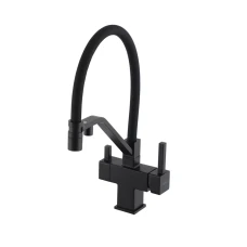 G4395-66 кухня під осмос одноваж. вис. силікон. вилив лат. шпилька карт. 90°  Ø35 (чорний) {8/1}