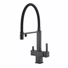 G4395-56 кухня під осмос одноваж. вис. силікон. вилив лат. шпилька карт.90° Ø35 (чорний) {8/1}