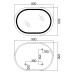 Зеркало Qtap Gemini 650х900 с LED-подсветкой Touch, с антизапотеванием, с диммером, регулятор температуры  цвета (3000-6500K) Reverse QT2578R6590