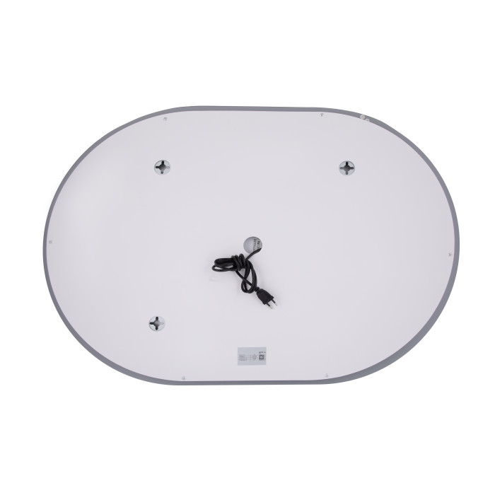 Зеркало Qtap Gemini 650х900 с LED-подсветкой Touch, с антизапотеванием, с диммером, регулятор температуры  цвета (3000-6500K) Reverse QT2578R6590