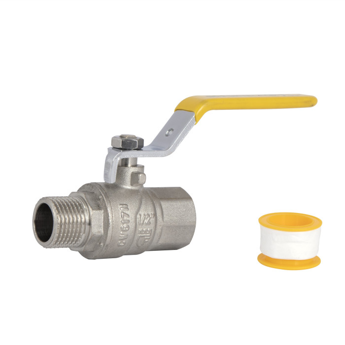 Кран шаровой SD Forte 1/2" ВН для газа (ручка) SF605G15
