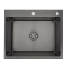 Кухонна Мойка GAPPO GS6050-6  накладна 600x500 мм, нержавіюча сталь, поверхня PVD