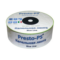Лента капельного полива  Blue Line  0.18мм 2.4л/ч 20см (в бухт 1000м) PRESTO-PS