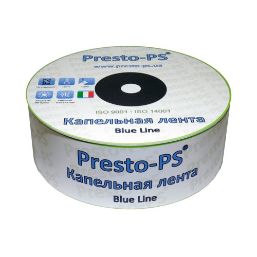 Лента капельного полива  Blue Line  0.18мм 2.4л/ч 20см (в бухт 500м) PRESTO-PS