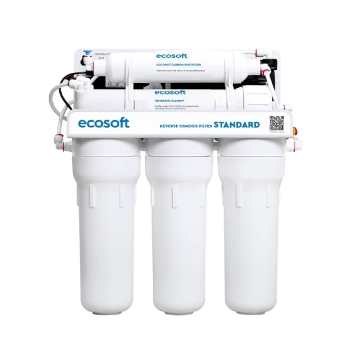 Обратный осмос 5 ступеней с помпой  ECOSOFT