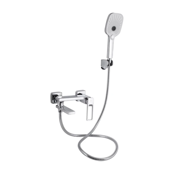 Змішувач для ванни короткий гусак Q-TAP Gemini Loop d-35, хром