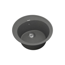Мойка для кухни из исскуственого камня Vankor Sity  510х510х200 круглая Gray + сифон