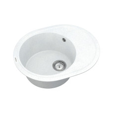 Мойка для кухни из исскуственого камня Vankor Sity  620х500х200 овал. Sahara + сифон