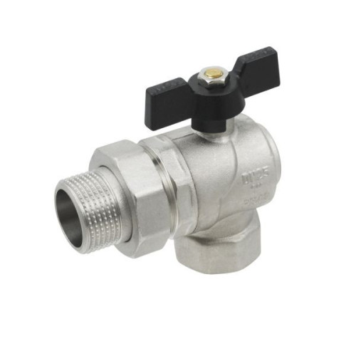 Кран с американкой угл.  1   RAFTEC  мотиль