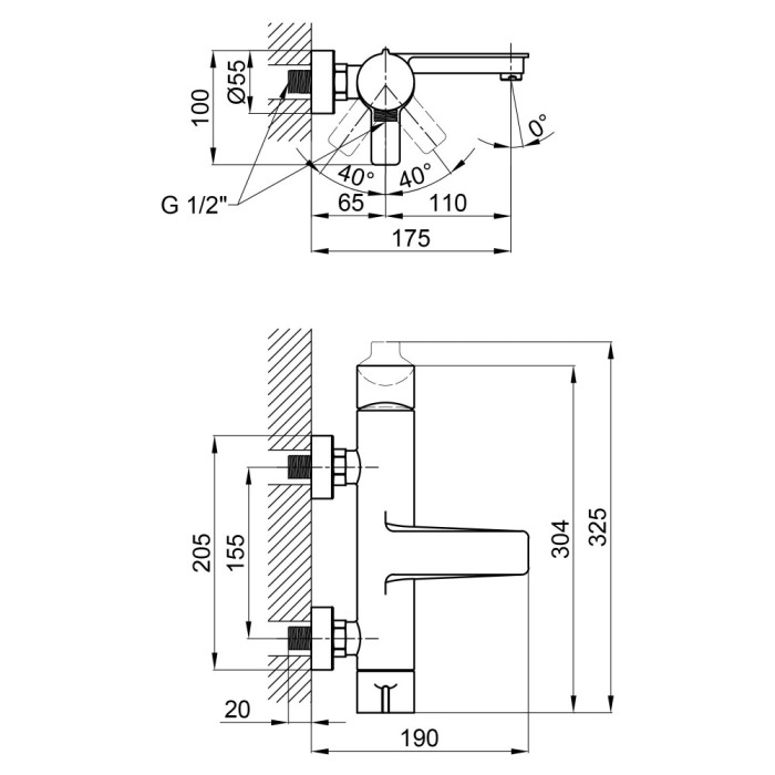 Смеситель для ванны Qtap Zdenek 3032102GC Смеситель для ванны Qtap Zdenek 3032102GC