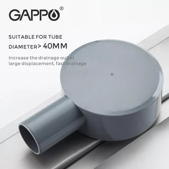 Лінійний трап під плитку GAPPO G87007-4, 70х700 мм, нержавіюча сталь