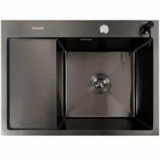 Мойка прям. 650х500х200 VALESO Handmade Black PVD 3.0/0.8 мм + дозатор R