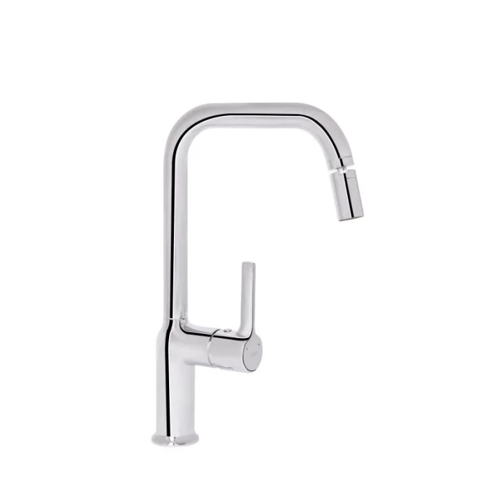 Смеситель для кухни Q-TAP Cardinal d-35, Г-образный, хром