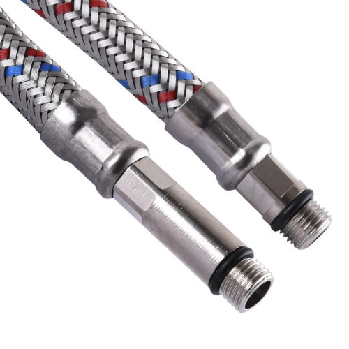 Шланг нержавіюча сталь  ECO FIX М10Х1/2″ 0,4 м (пара)