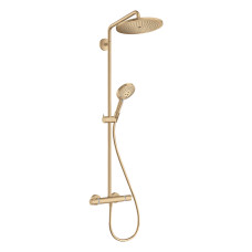 CROMA SELECT S душова система Showerpipe 280, 1jet, з термостатом, шліфованна бронза