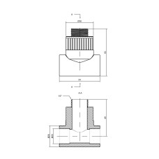 Тройник из полипропилена Thermo Alliance 20х1/2"х20 НР