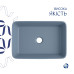 Раковина накладная Qtap Tern 480x370x135 мм, Anthracite, прямоугольная, с донным клапаном QT17116069AN