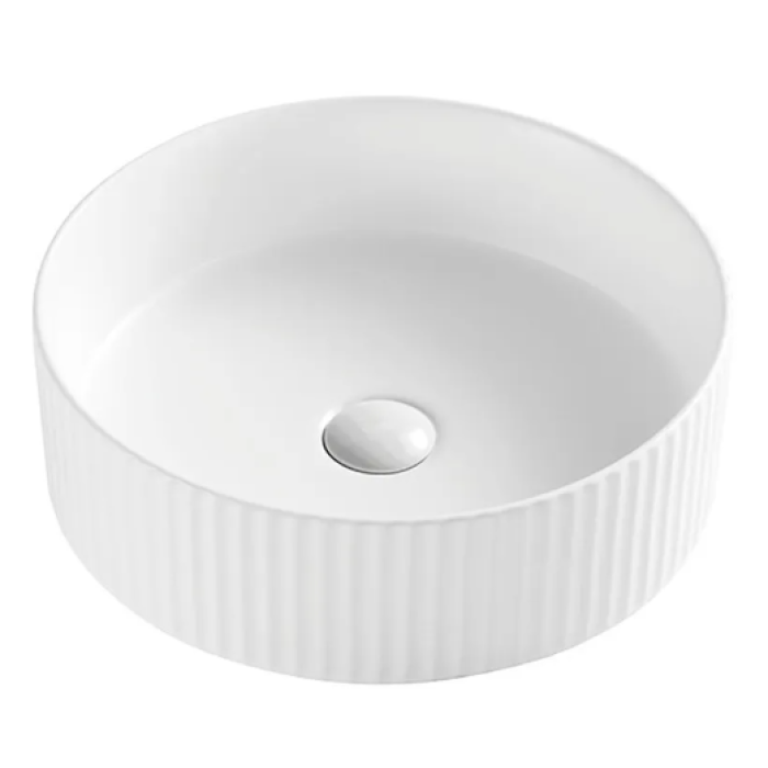 Умывальник накладной круглый 400x400x125 MIXXUS PREMIUM WAVE-0101 керамика