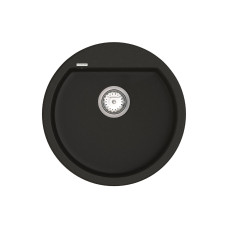Мойка для кухни из исскуственого камня Vankor Tera  500х500х180 круглая Black + сифон
