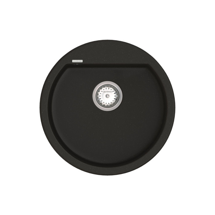 Мойка Vankor Tera  500х500х180 круг. Black + сифон