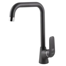 Смеситель для кухни Г-образный гусак GLOBUS Lux Koln d-35 titanium
