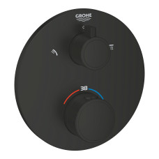 GROHTHERM термостат для душу з перемикачем  на 2 положення  ванна/ душ, ПМ, колір чорний матовий