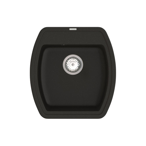 Мийка для кухні Vankor Norton NMP 01.48 Black квадратна з сифоном
