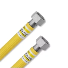 Гофрований гнучкий шланг Eco-Flex Газ/Супер 150 см гайка-гайка 1/2"