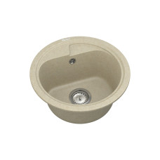 Мойка Vankor Polo 450х450х200 круг. Beige + сифон