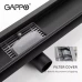 Трап для душу GAPPO G86007-36, 70х600 мм, нержавіюча сталь, чорний