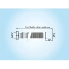 Г-0825.00 Гнучка трубка 1 1/4 х 50 (280-800мм) аналог К206{70}