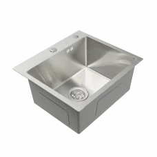 Мойка прямоугольная 500х500х220 Germece/Platinum Handmade 3.0/1.5 мм+отв для дозатора+корзина+дозатор