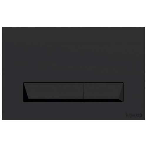 Клавіша змиву IMPRESE PAN Laska i8040B Black Soft Touch пластик, чорний матовий